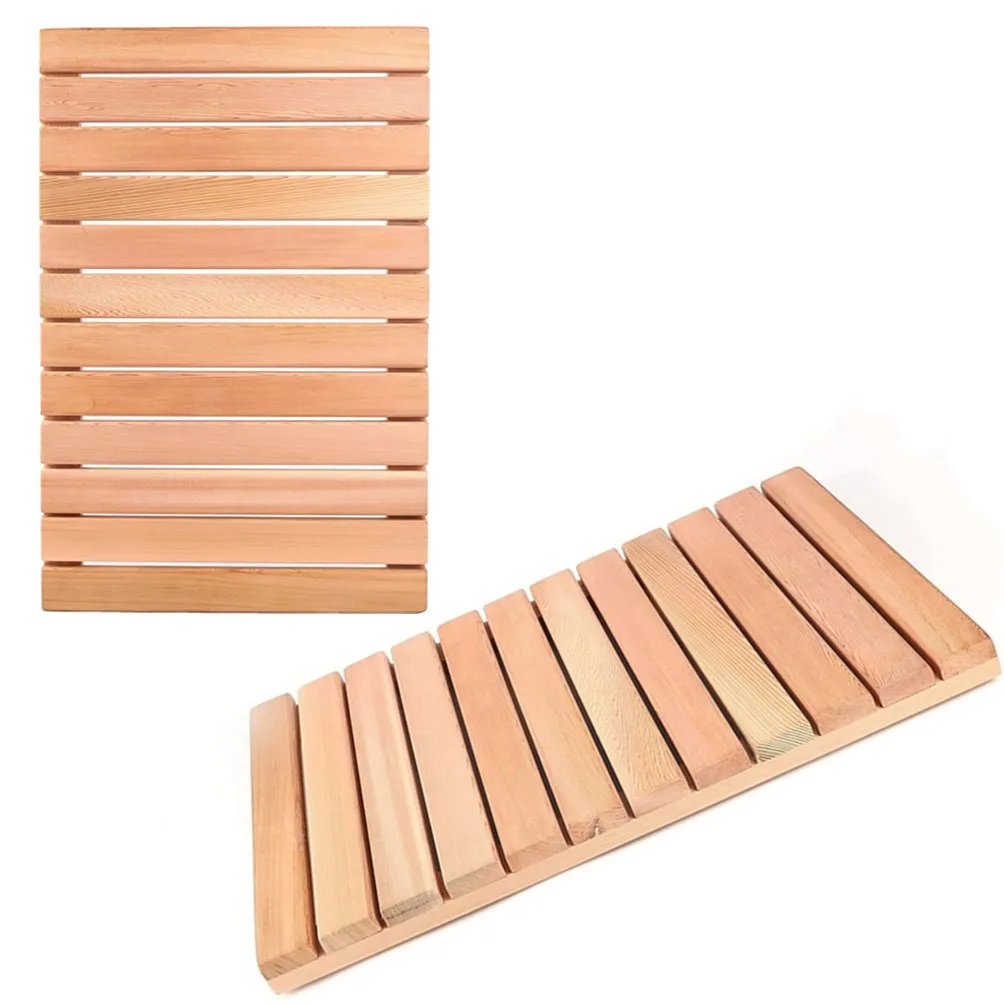 bath floor mats bathmat bathtub spa garden home tapis salle de bain non-slip cedar wooden bathroom products shower mat