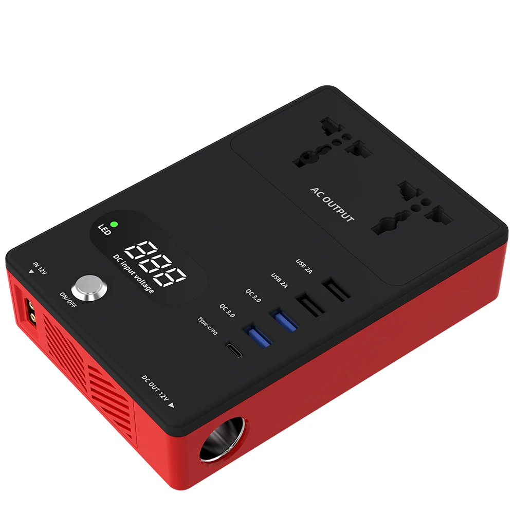 Power Inverter 200w Modified Sine Wave Inverter 200w Dc To Ac Car Inverter DC 12V/24V To AC 110V/220V Invertor Power