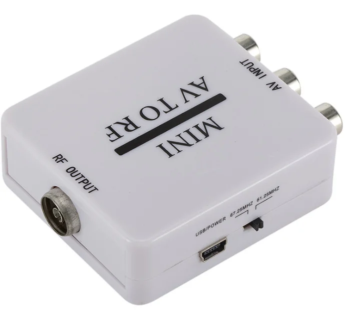  AV-RF конвертер RCA AV вход в радиочастотный Тип коаксиальный выход