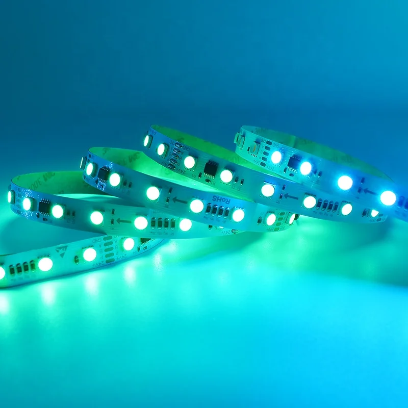 Christmas Outdoor RGBW LED Strip Lights SMD5050 UCS512 WS2811 10 Pixels Digital RGB RGBW 3000K 24V Running LED Strip