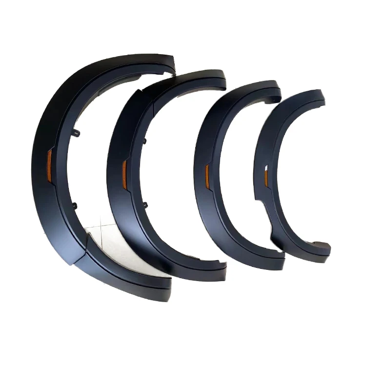 Высококачественные матовые черные блестящие вспышки для крыльев Dmax 2020 2021 с отражающими