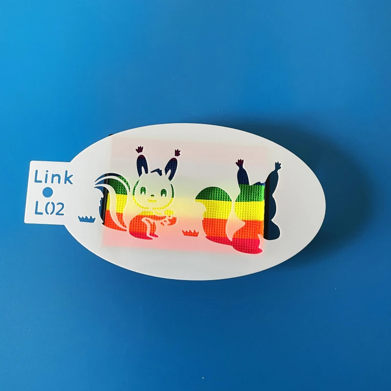 Hot sale For sport and party Non toxic professional Rainbow Split Body Painting Pigment For Kids painting stencil