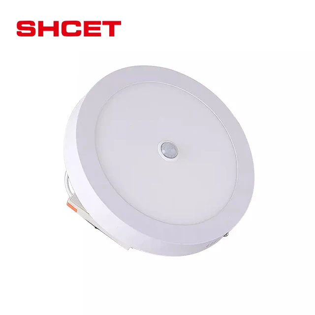 slim round surface mounted motion sensor 3d pir infrared human body sensor switch smart led panel light with sensor from SHCET
