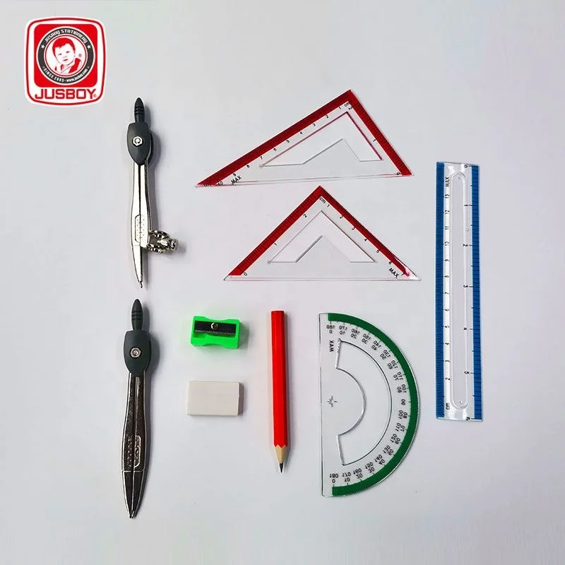 Max mathematical box stationery for high quality hot selling geometry box set