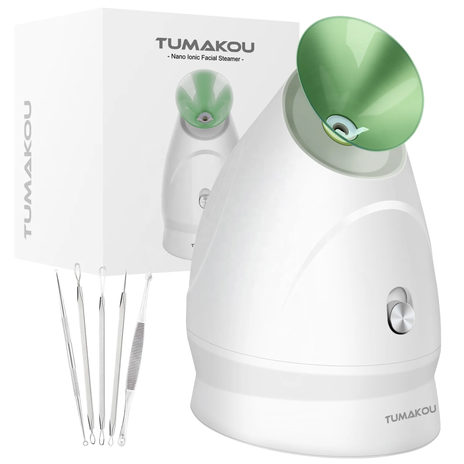 
TUMAKOU Facial Steamer Face Steamer Nano Ionic Face Steamer for facial Humidifier Spa Sinuses Moisturizing Cleaning Pores 