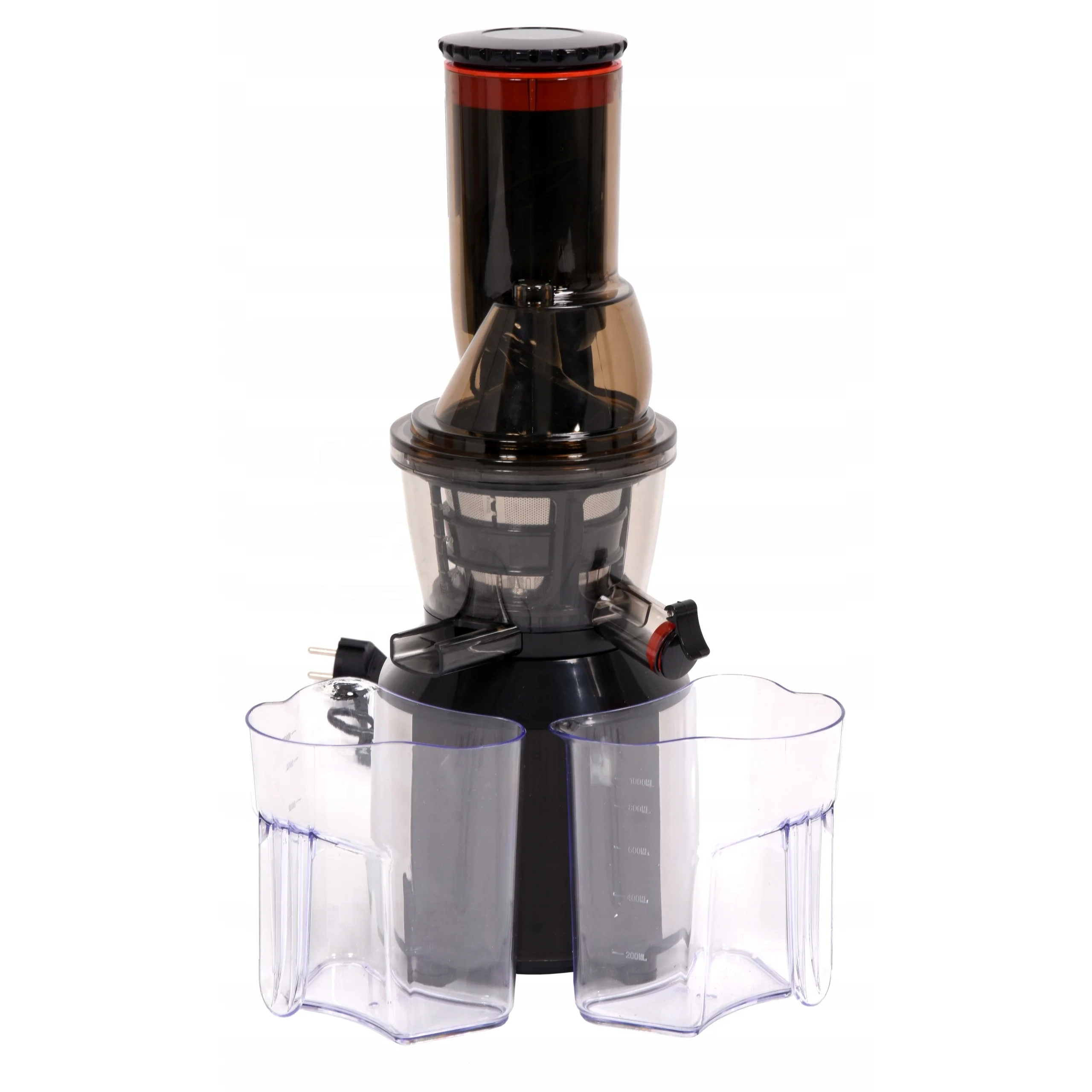 Large Feed Chute Stainless Steel Cold Press Vertical Hands Free Slow Juicer Extractor Machine Orange Blender