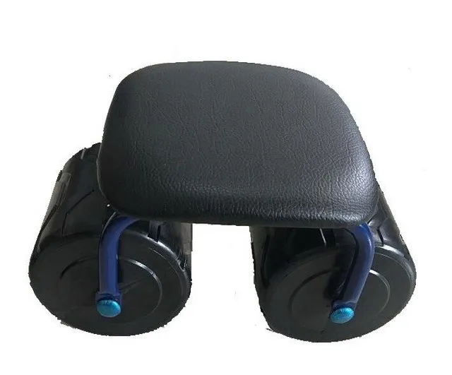 Adjustable seat rolling garden cart outdoor gardening planting trolley steady