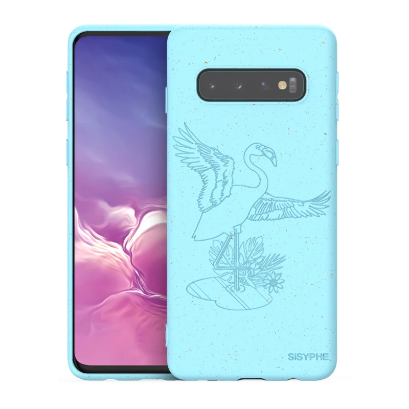 100% бамбуковое волокно одноразовые продукты полностью биоразлагаемые телефон чехол для Samsung S10 плюс