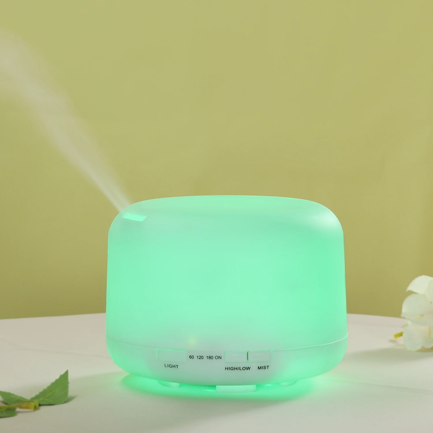 
OEM 500ML water and oils New 7 Colors Night Light Top Filling Air Humidifiers Essential Oils Aroma Diffuser 