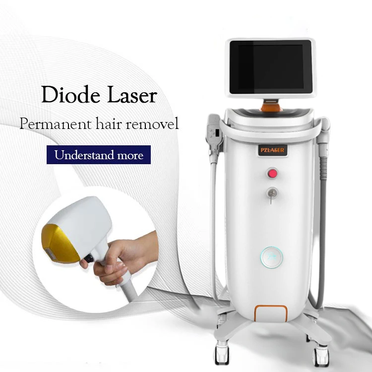 Eos Ice 2022 diode laser triple wave pro hair removal machine 755 808 1064nm with multi-wave laser handle