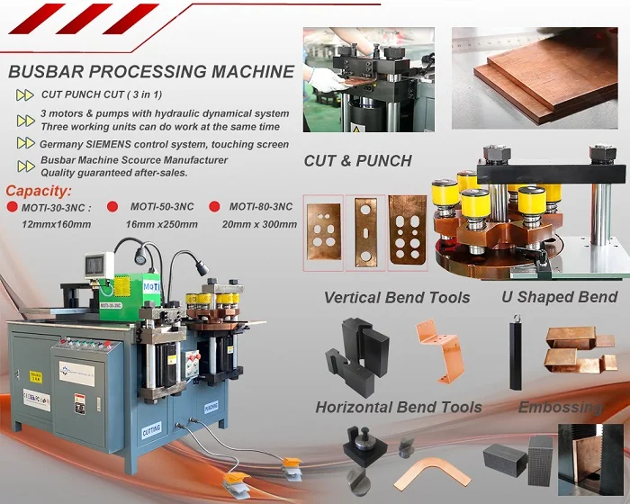 3 IN 1 Busbar Processing Machine for Switchgear Switchboard
