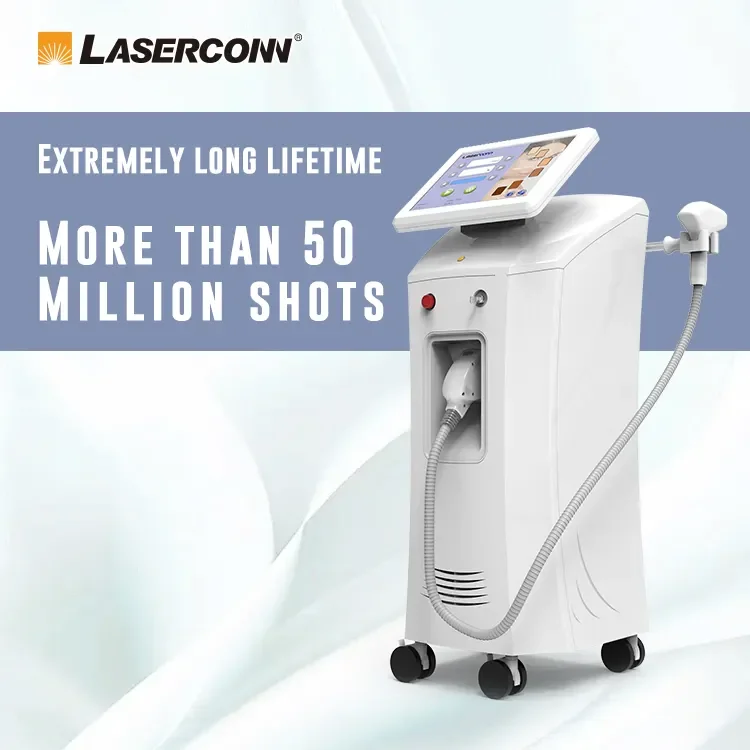 4 wavelength diode hair removal laser permanent hair removal laser painless machine