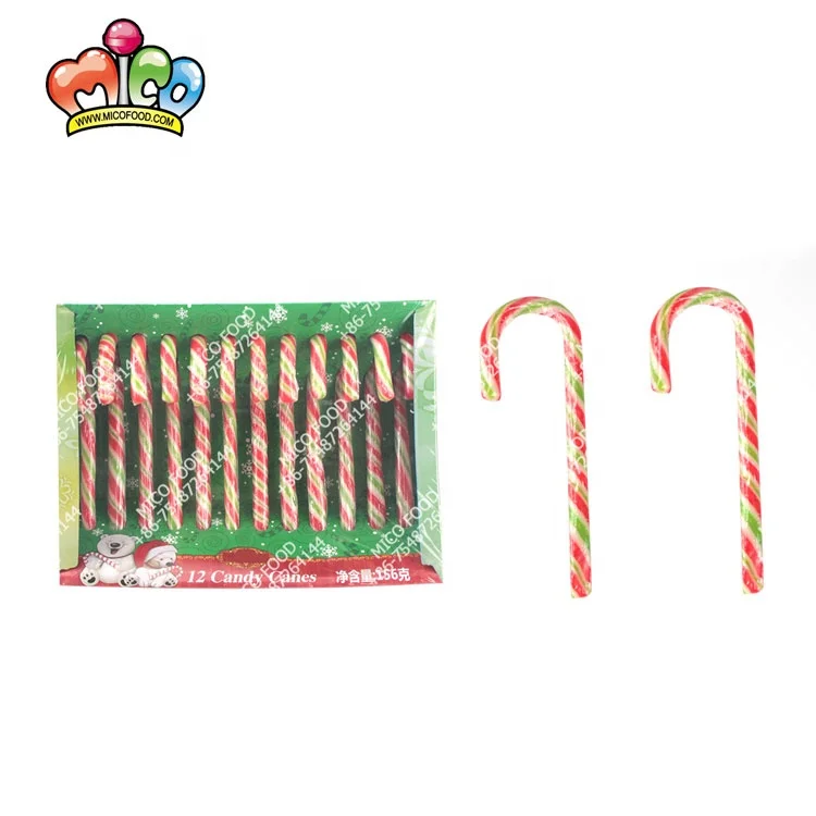 13g Halal Of Cane Shape Hard Candy Christmas Tree Package For Christmas