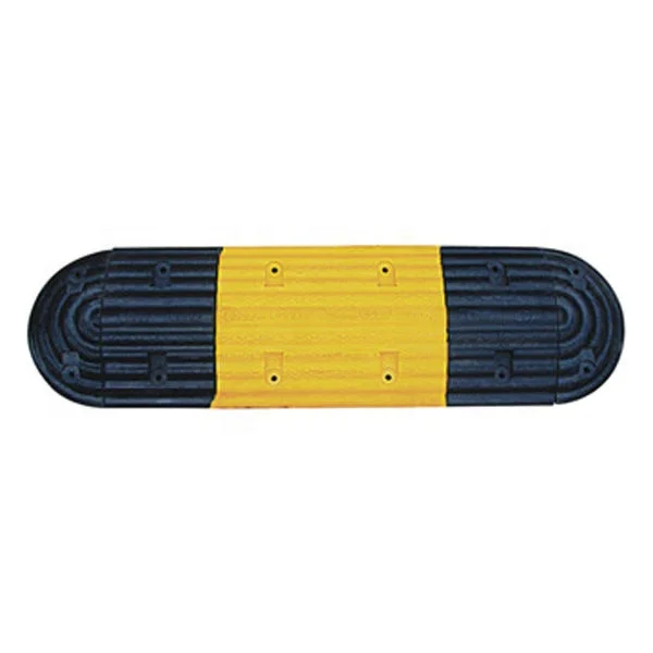 Visible Rubber Speed Bumps with Strip Road Speed Hump and Reflection Effect Durable and Rurable