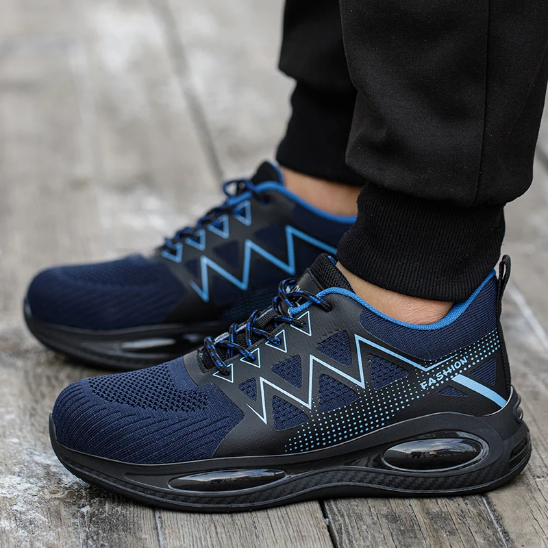 Unisex Safety Sneaker Shoes Comfortable Sports Shoes for Men Indestructible Safety Sneakers Casual Wear safety shoes