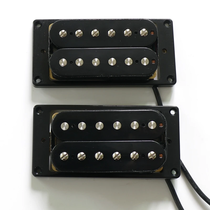 Donlis No Wax 1set Alnico 5 Magnet Humbucker Guitar Pickup with 4 Conductor Output Wire