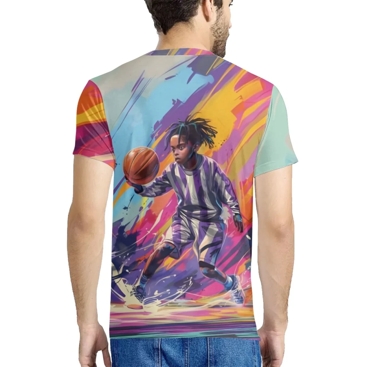 Custom Design Pattern Paris game uniform T-shirts in 2024 Hotsale African Afghan Korean girls play basketball attire