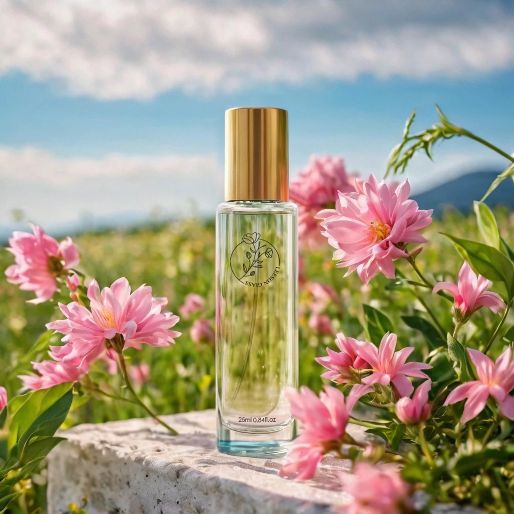 Hot Design Perfume Bottle Custom Empty Glass Round Luxury Parfum Glass Packaging Bottle Spray Atomizer Glass Perfume Bottle