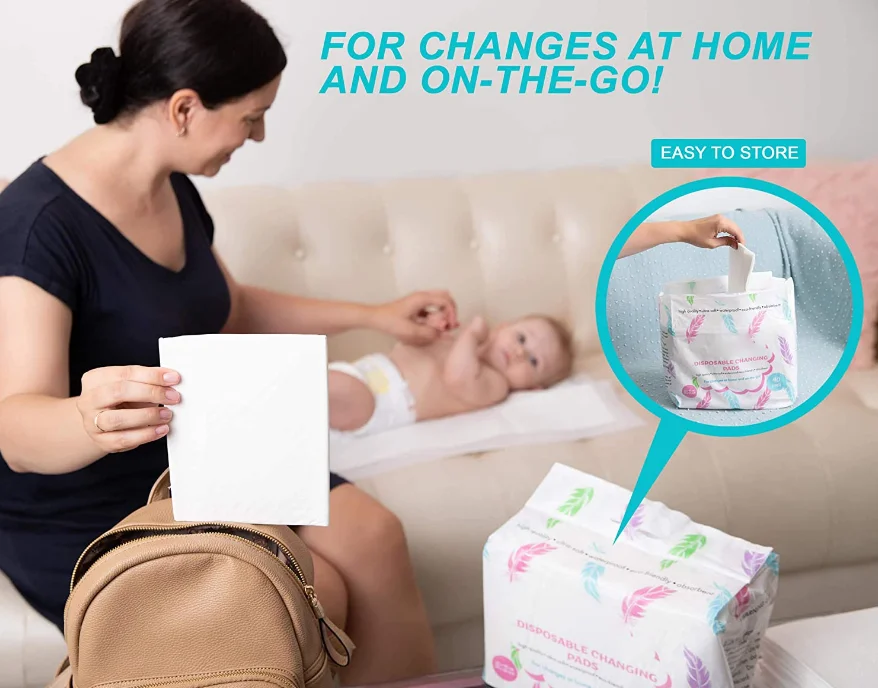 
40 Pack Premium Diaper Changing Table Protector Baby Disposable Changing Pad 