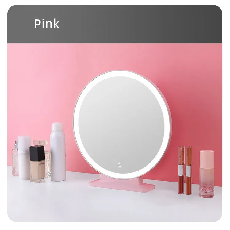 Wholesale USB rechargeable vanity mirror with light mirror desk  LED cosmetic mirror