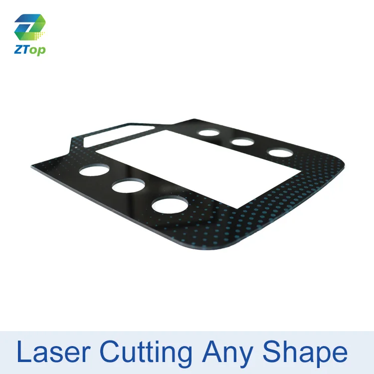 Irregular AR AG Coating Tempered Glass Screen Printing With Hole For LCD OLED TFT Electronic Display