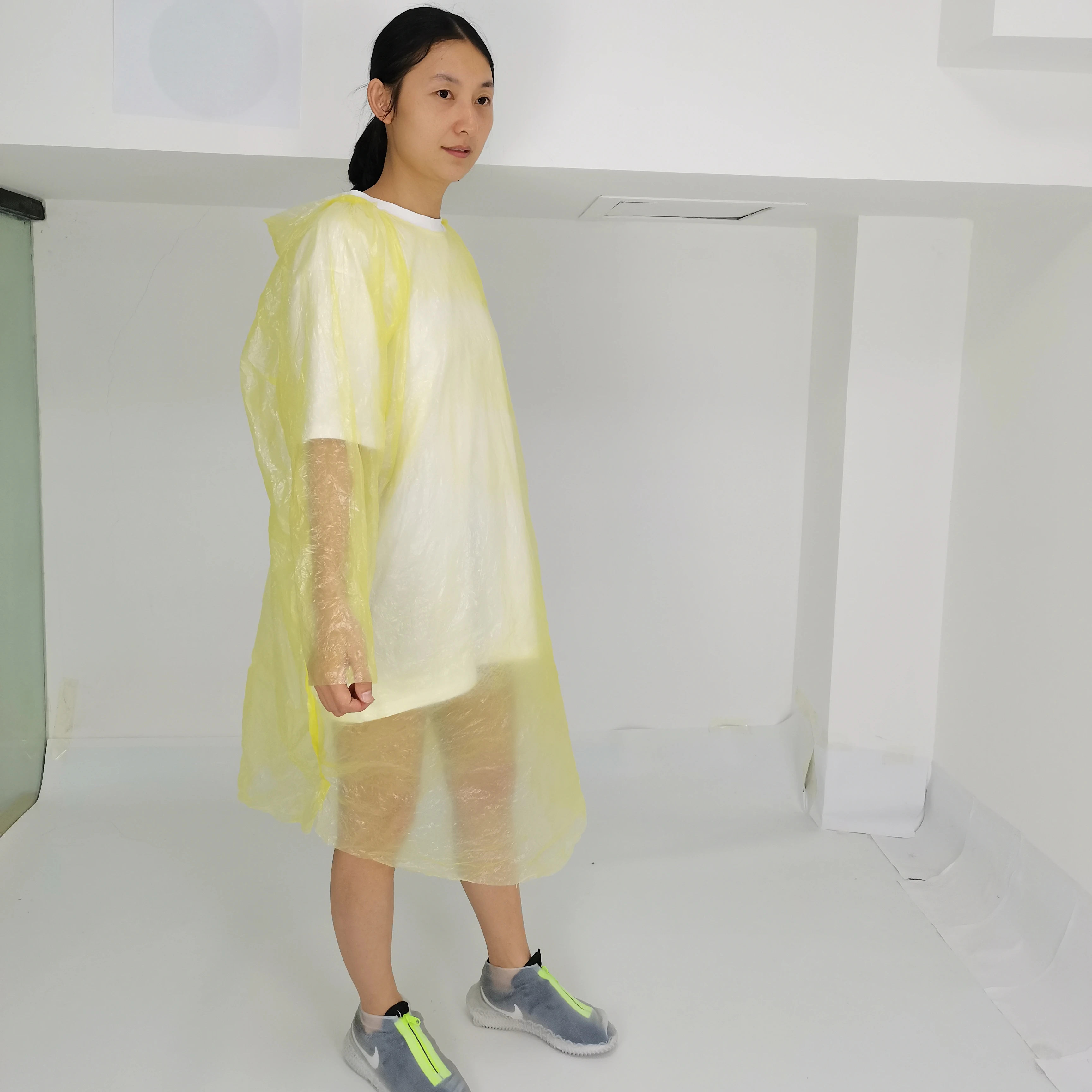 Custom Logo Printed Disposable Raincoat/Rain Poncho