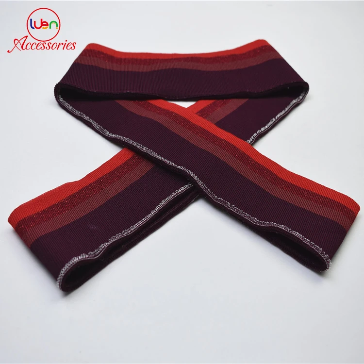 100% cotton flat knit collars cuff hem rib collar for hem