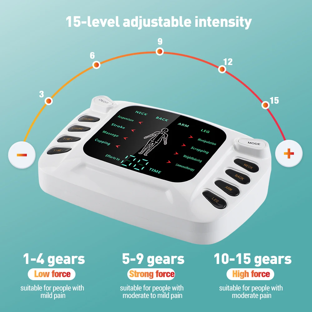 Household Digital Therapy TENS Unit Acupuncture Body Massager Electric Micro-current Pulse Tens Muscle Stimulator