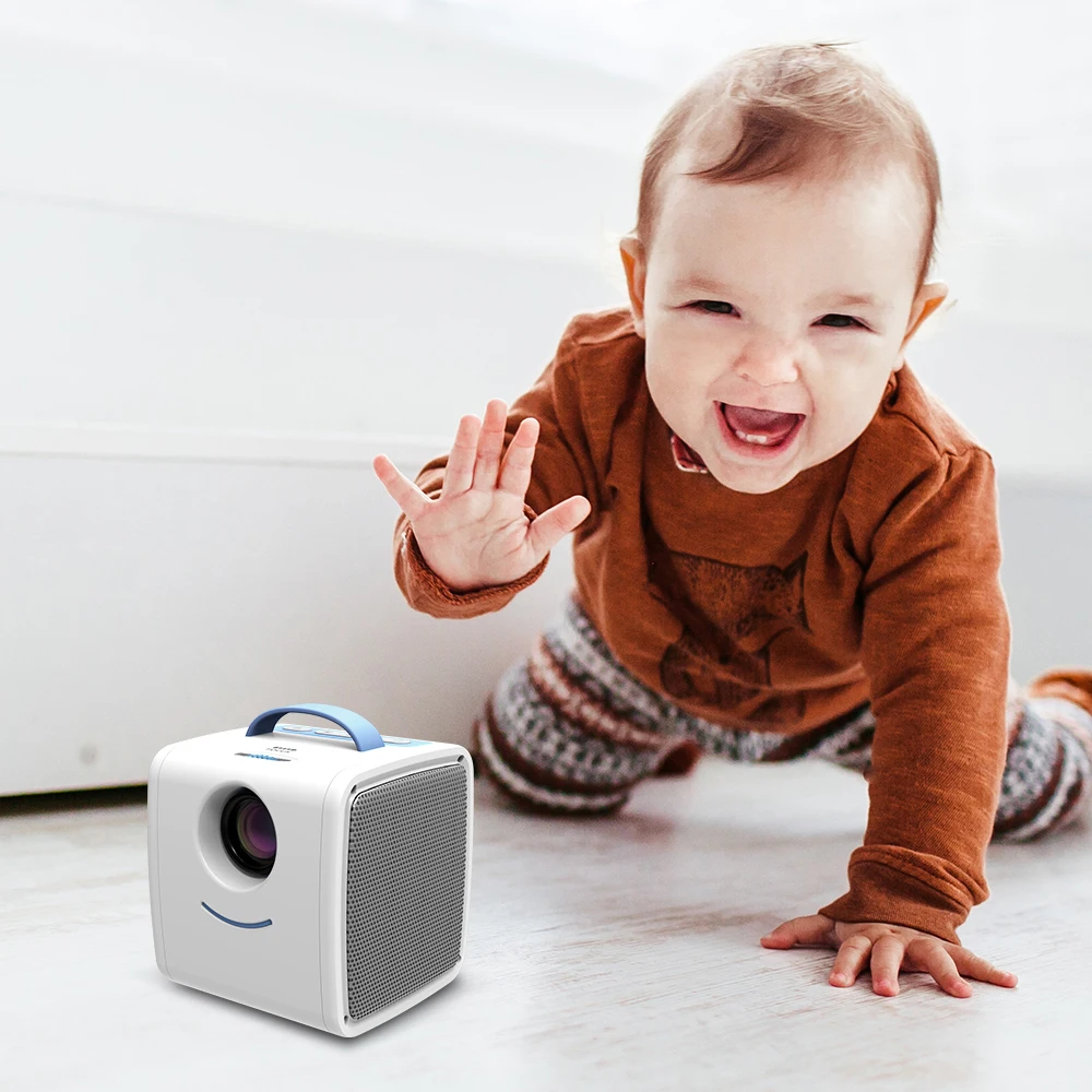 Q2 mini pocket portable children education projector 1080P full HD mobile smart home small projector