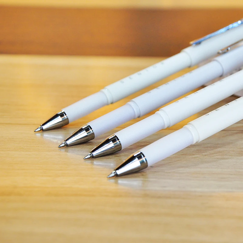 Wuqiannian business style plastic black gel pens  gel ink sign pen 0.55mm