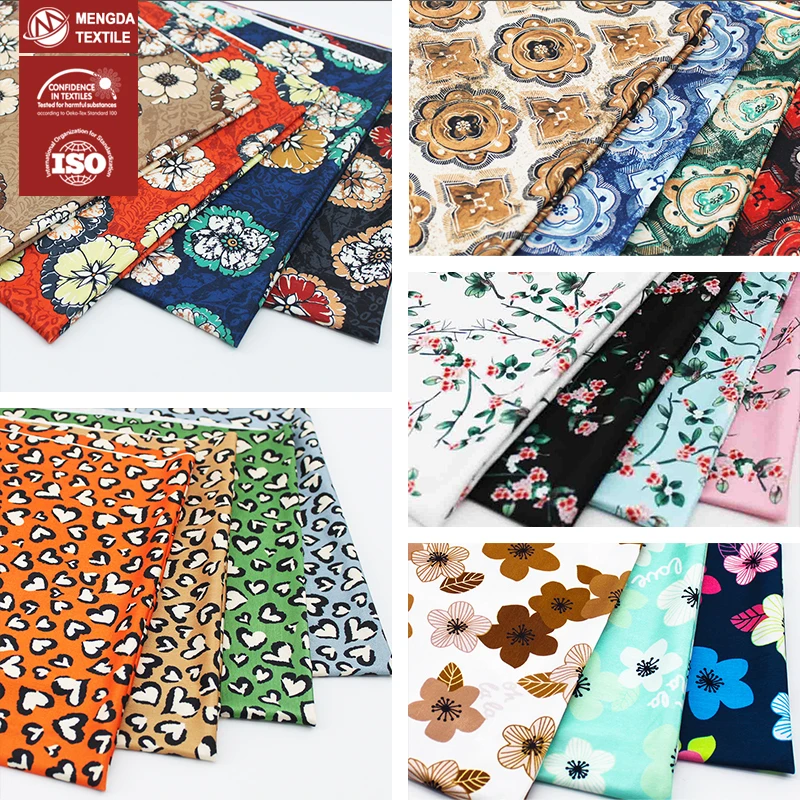 Manufacture Reliable Quality Printed Silk cheap polyester Satin Fabric For Dress