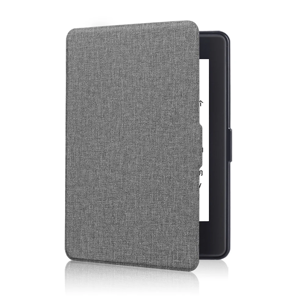 Handstrap Canvas Slim Case PU Leather Cover Shell for Kindle Paperwhite123  6 Inch Ereader