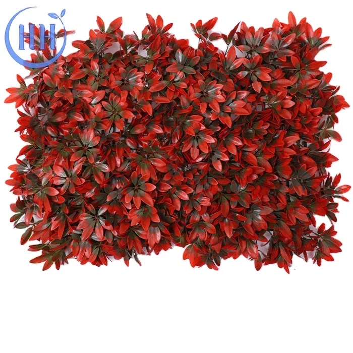 Wholesale high quality green hedge wall plastic plant outdoor artificial algae money indoor plants green wall
