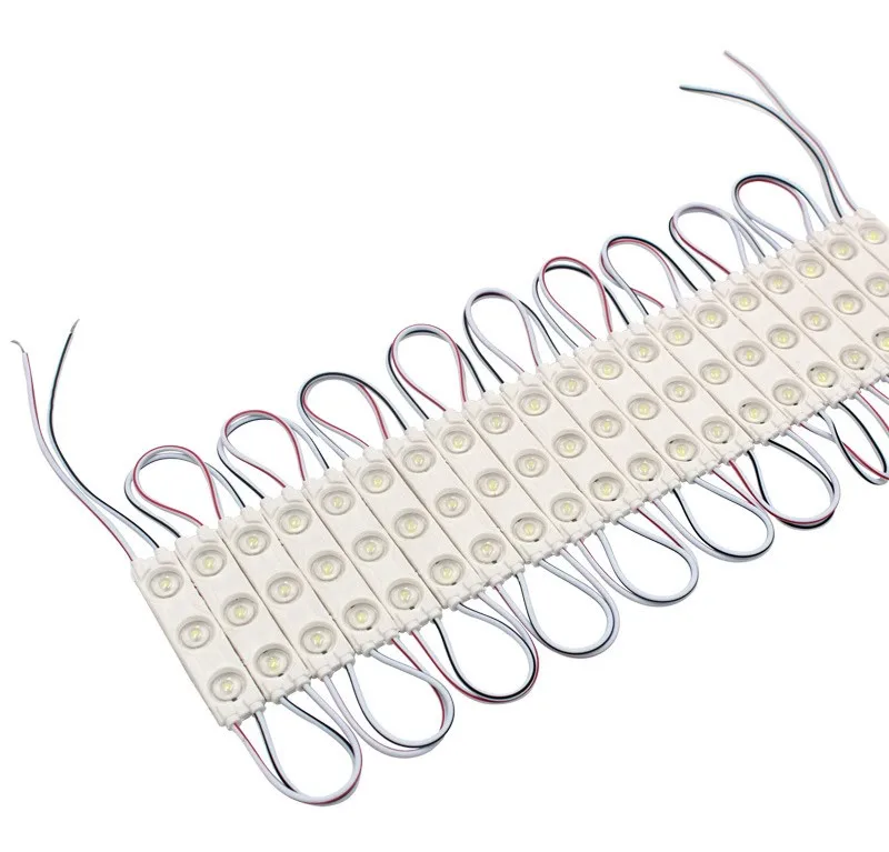 3 Leds Module 1.5w Outdoor Smd 2835 Sign Module Led Light Box Injection Led Modules DC 12V SMD2835 COOL WHITE