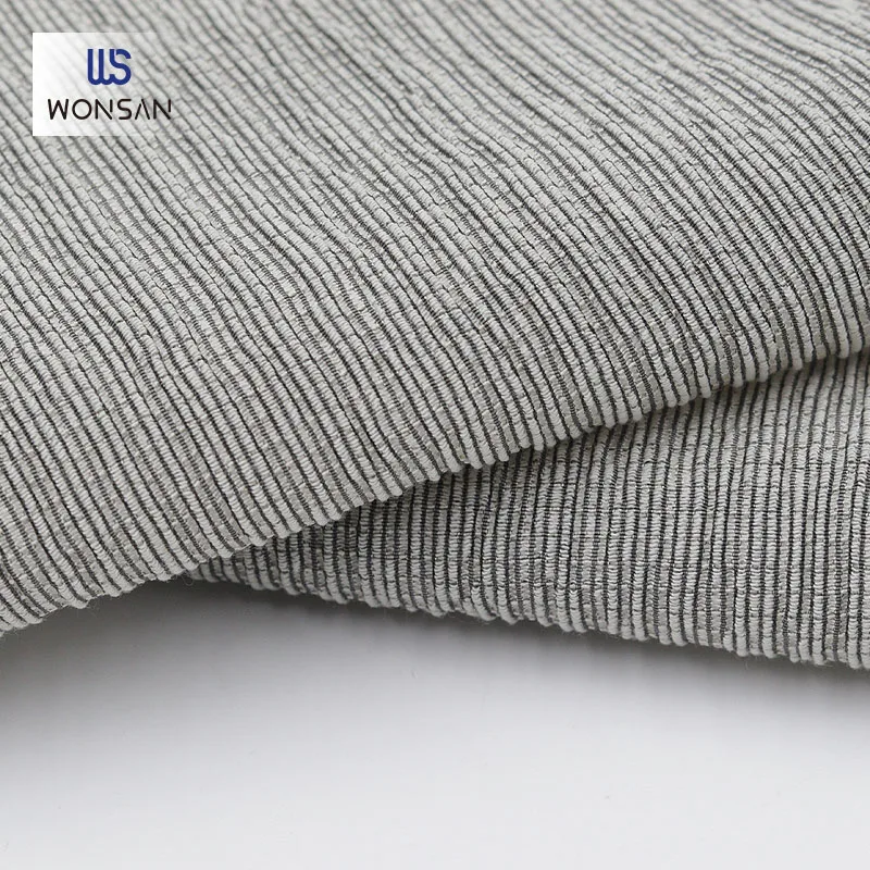 China High Quality Polyester Rayon Nylon Spandex Garment Dresses Blouse Cloth Yarn Dyed Crepe Woven Fabric