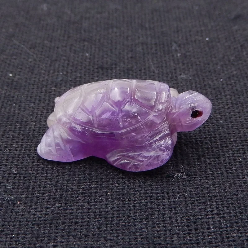 Wholesale 1 Inch Hand Carved China Natural Crystal Unique Tortoise Statue Small Crystal Tortoise Crystal Amethyst for Sale