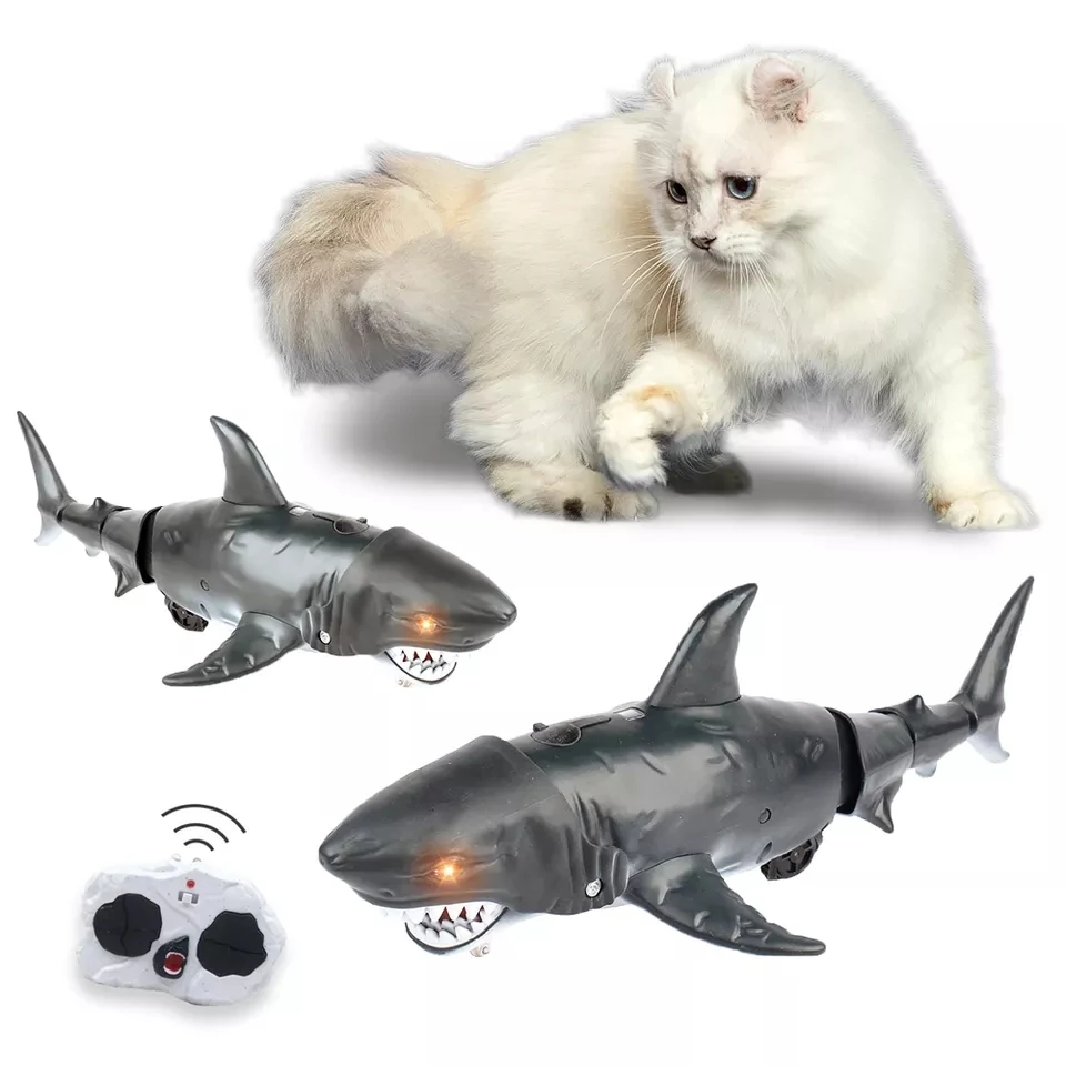 Simulation Shark Swimming Fish Rc Toy 2.4g 4ch Remote Control Shark Underwater Electric Animals Toy For Kid Remote Control Shark