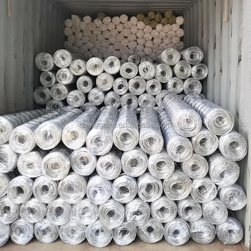 Field fence hot dipped galvanized before weaving HDG farm fence