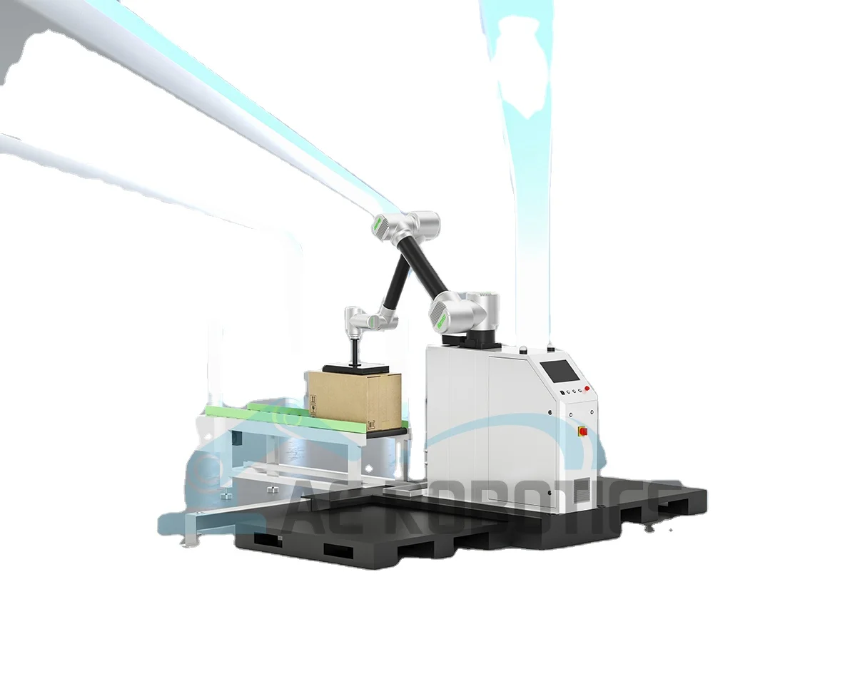 Payload 25kg Large load 6 axis Cobot palletizing robot station use For food packaging, chicken wings, dumplings, frozen goods