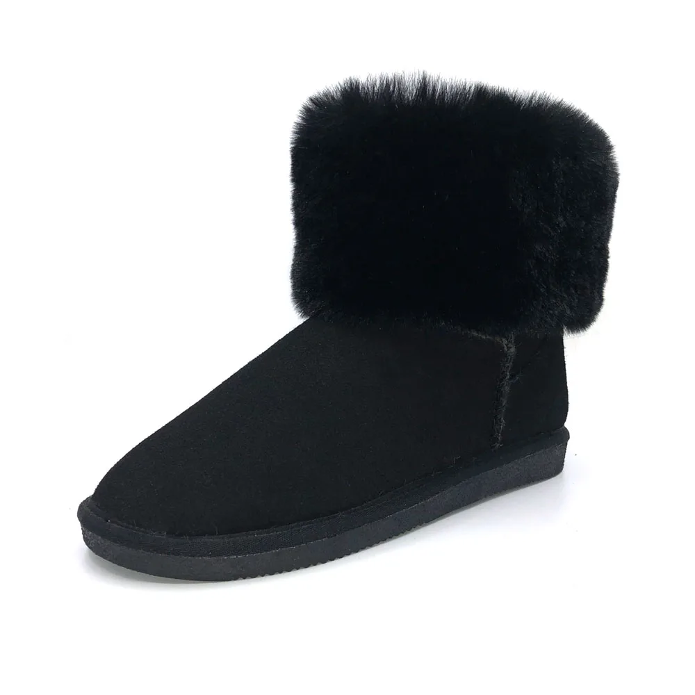 
2021 new Popular Comfortable Factory Made Snow Boots Winter Women warmth thick-soled fur shoes wholesale 