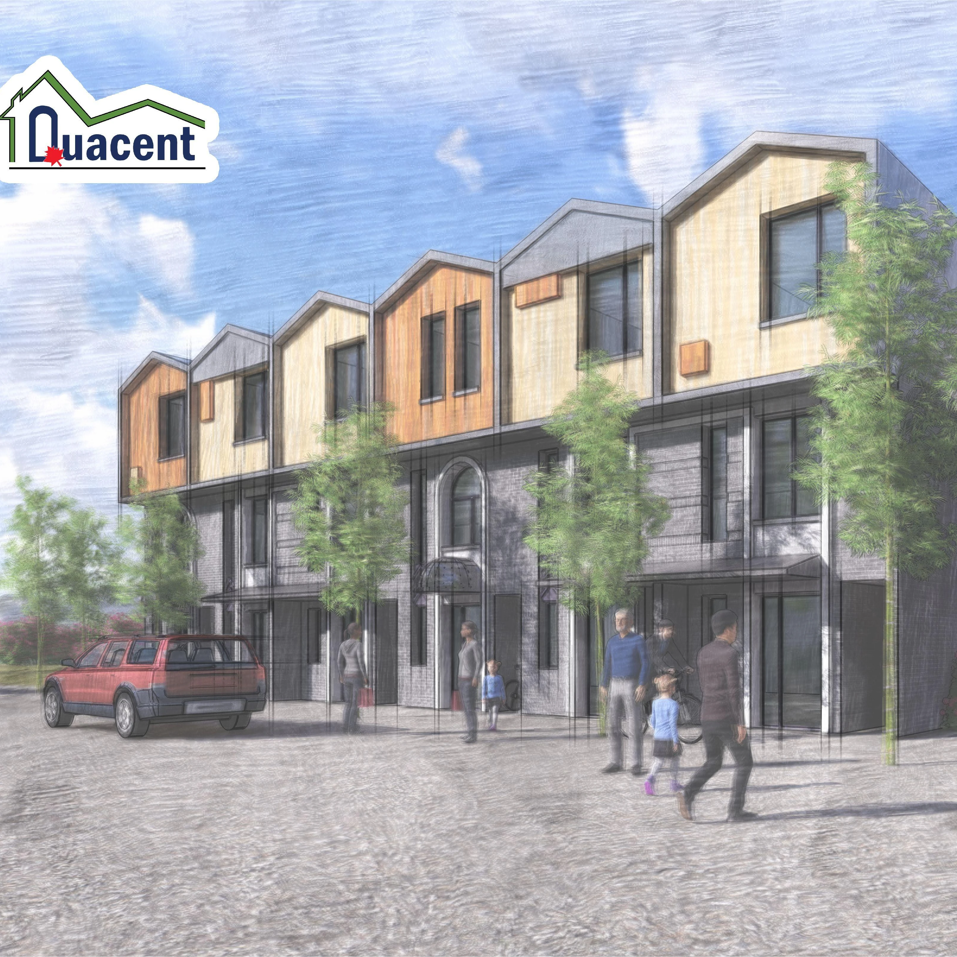 Quacent SIPs Prefab Town House Easy Assemble Homes Customized Prefabricated Modular House for Holiday Town House