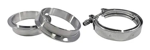stainless steel quick release v-band clamp with male female flange kit
