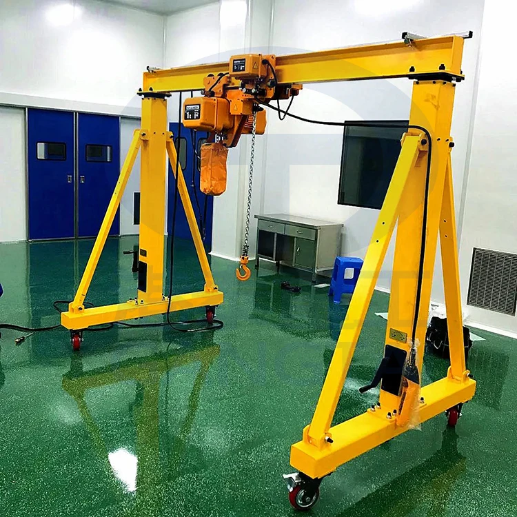 Quickly selling 1t 2t 3t 4t 5t 8t 10t small mini mobile gantry cranes single girder homemade gantry crane for sale