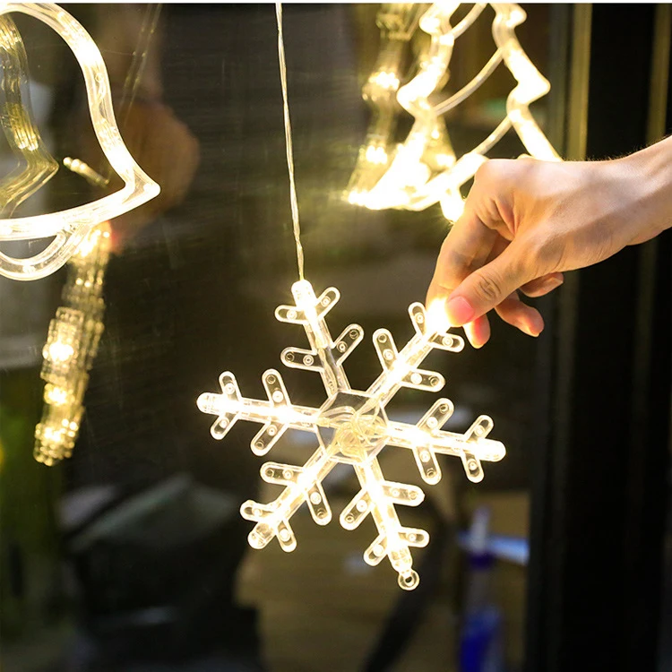 Window decoration light suction cup lights Christmas holiday decoration lights