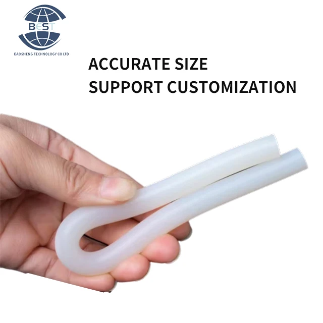 Support non-standard customized solid silicone tube high temperature resistant and high elasticity silicone rubber