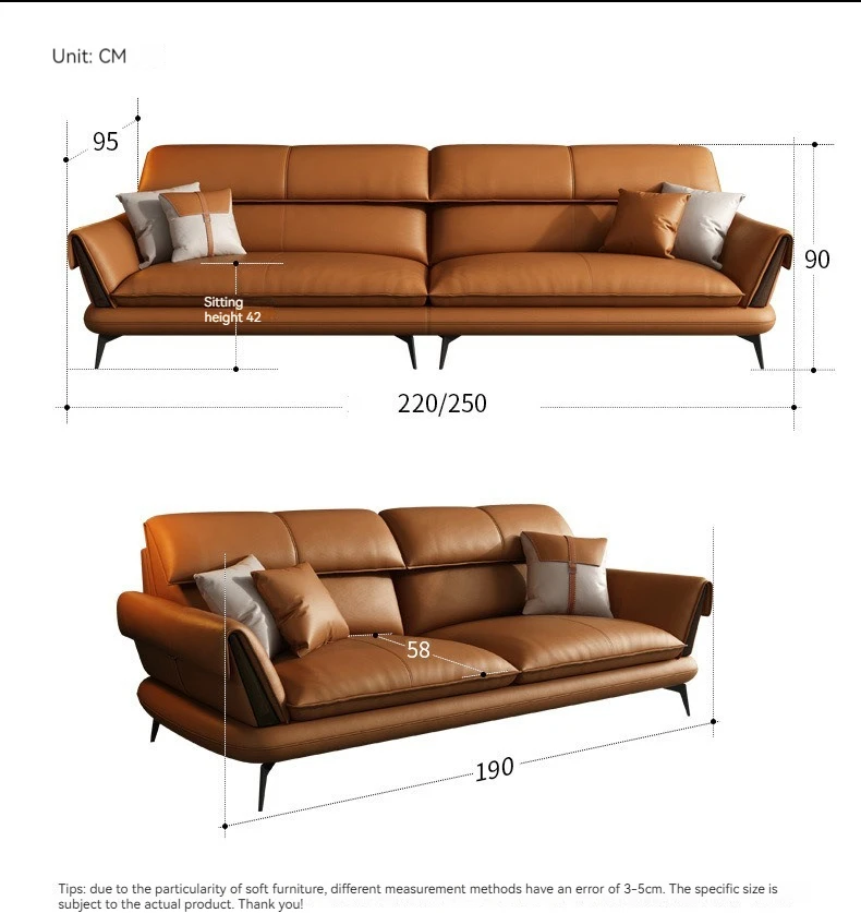 2024 YOUTAI Modern Elegant Genuine Leather Corner L Shape Living Room Sofa