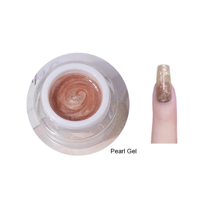 New Product  High Quality Create Your Brand Glitter Color Pearl Metallic Nail Gel Polish