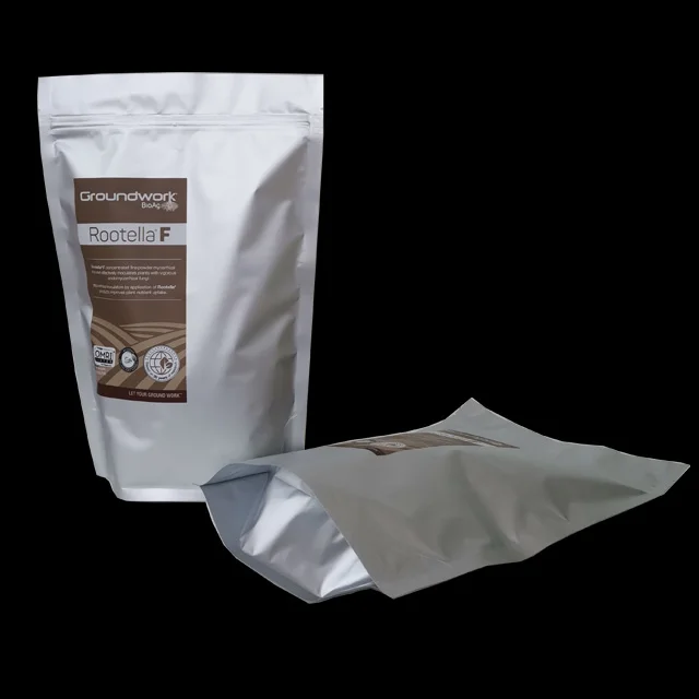 Custom Printing Aluminum Foil Stand Up Pouch Plastic Heatseal Insulation Agricultural Seed Packing Bag