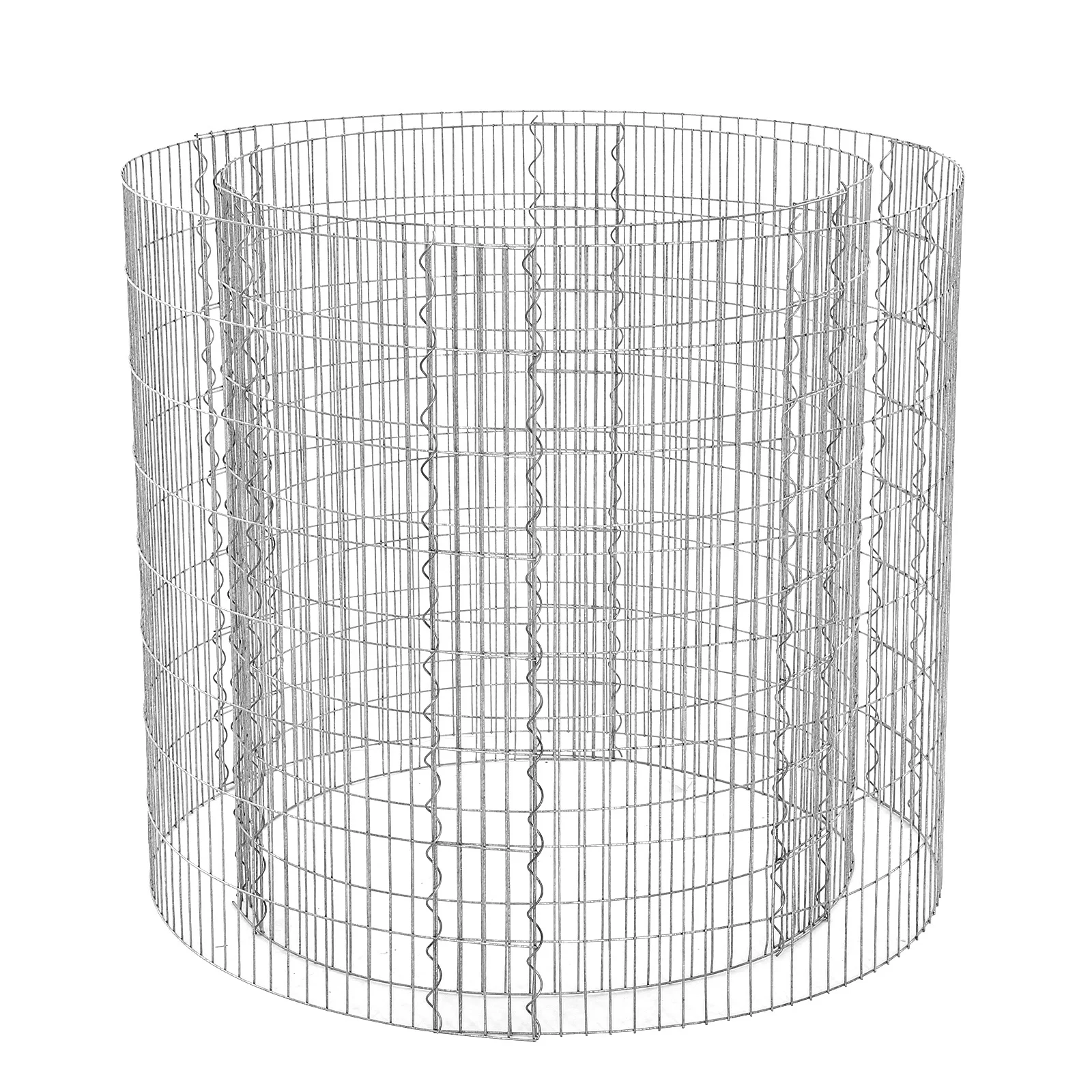 SONGMICS Hot Dipped gabion stone cage With 4 MM Thickness round Galvanized Wire Mesh Gabion Basket
