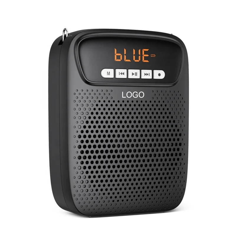 Portable Voice Amplifier Wired Microphone FM Radio AUX Audio Recording Speaker For Teachers Instructor